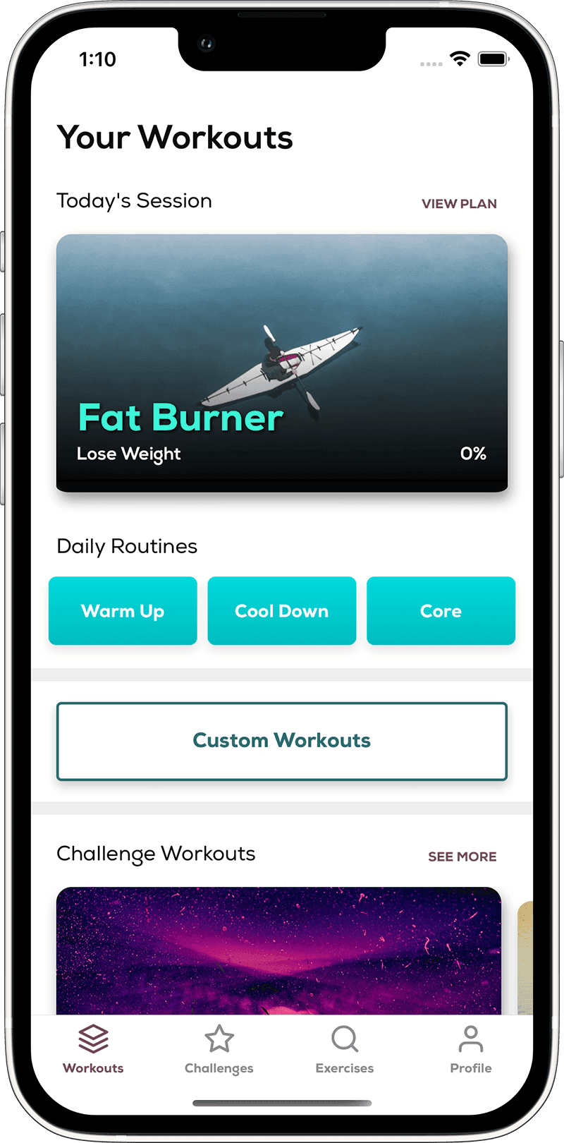 Rowing App Screenshot