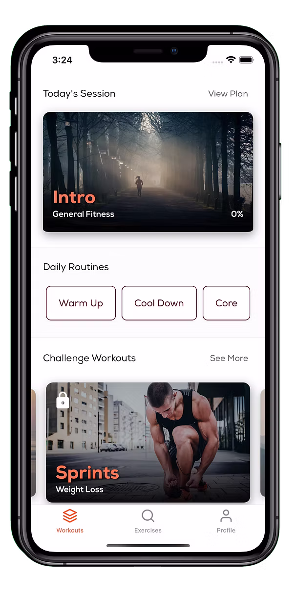 Treadmill App Screenshot